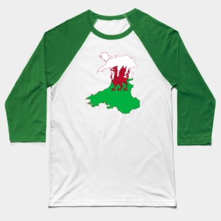 Wales Rugby Fan Baner Cymru Dragon Baseball T-Shirt